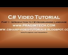 Part 1 – C# Tutorial – Introduction.avi