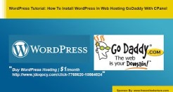 WordPress Tutorial: How to install WordPress in Web Hosting GoDaddy with CPanel