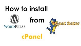 How to install WordPress from Hostgator CPanel